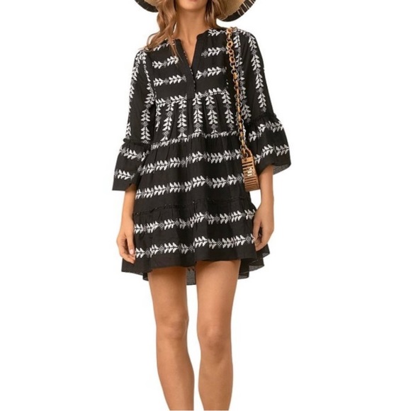 Elan Embroidered Swing Dress - Picture 4 of 13